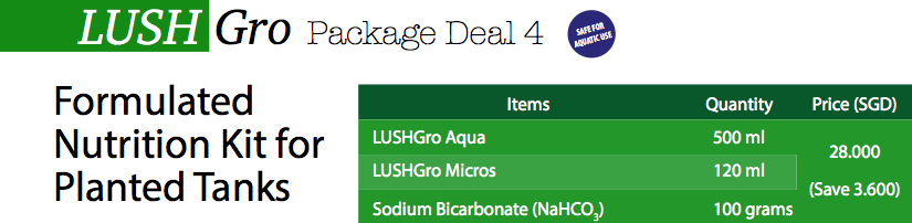 LushGro Package Deal 4: Formulated Nutrition Kit for Planted Tanks