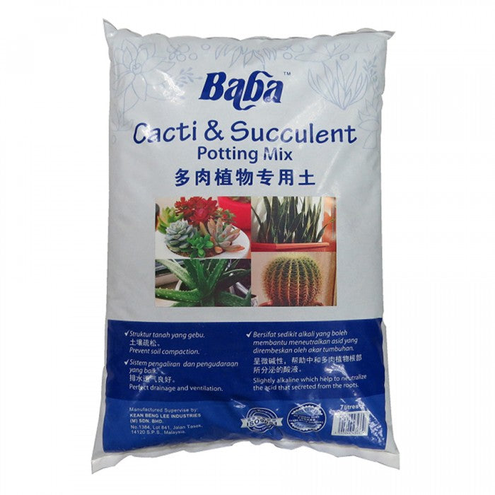 baba cacti & succulent potting mix Succulent & Cactus Potting Soil: 7 litres – Dr. Mallick's LushGro